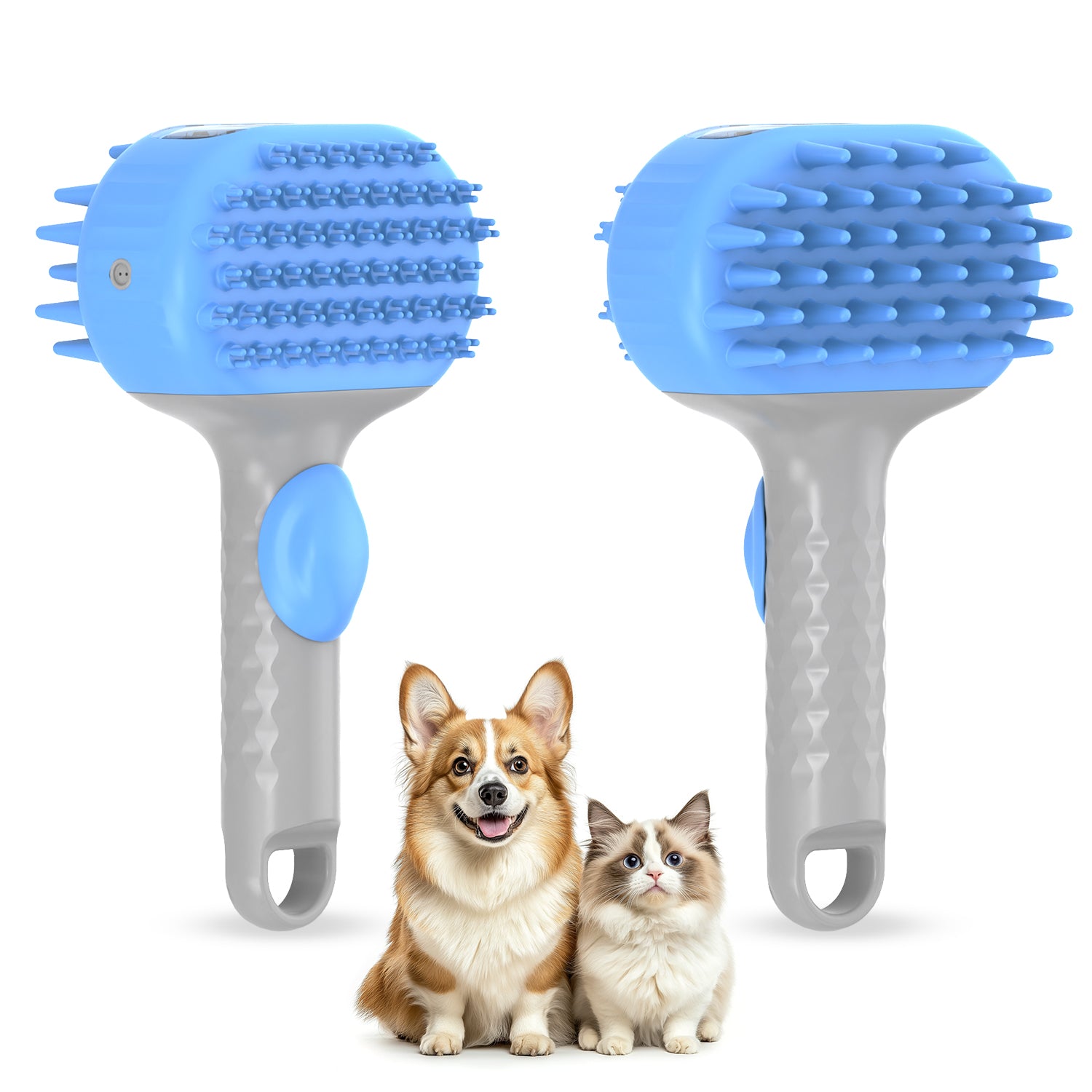 Dog Bath Brush, Dog Shampoo&Scrubber Brush for Bath Pet Supplies Dog Bathing Brush Scrubber Dog Shower/Grooming/Washing Brush for Short & Long Haired Dogs/Cats