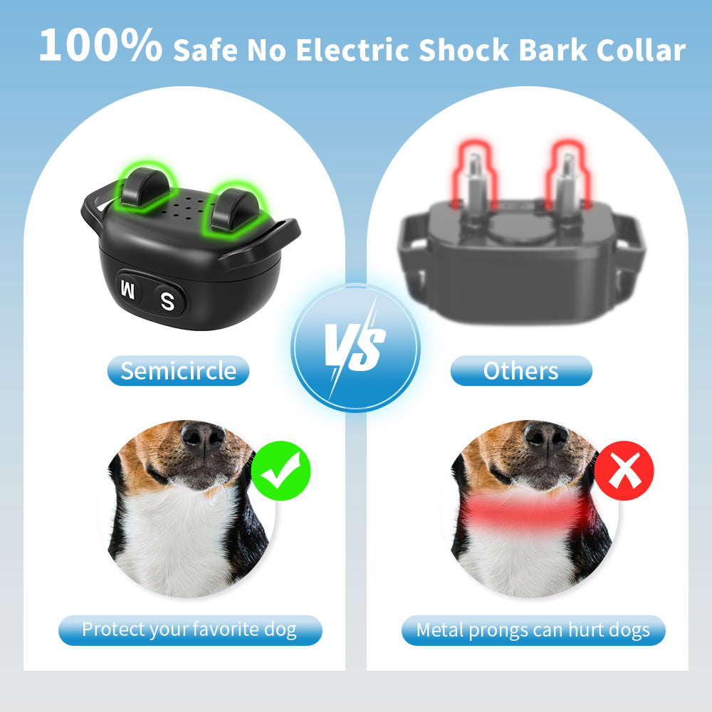 Dog Bark Collar, Rechargeable Smart Collar, Anti Barking Training Collar with 7 Adjustable Sensitivity Beep Vibration, Bark Collar for Medium Small Dogs (Black)