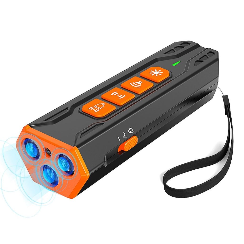 Charkool Dog Bark Deterrent Device, 4 Training/Deterrent Modes for Dogs, Dog Barking Control Devices Dog Training, 23 ft Range, Black Orange