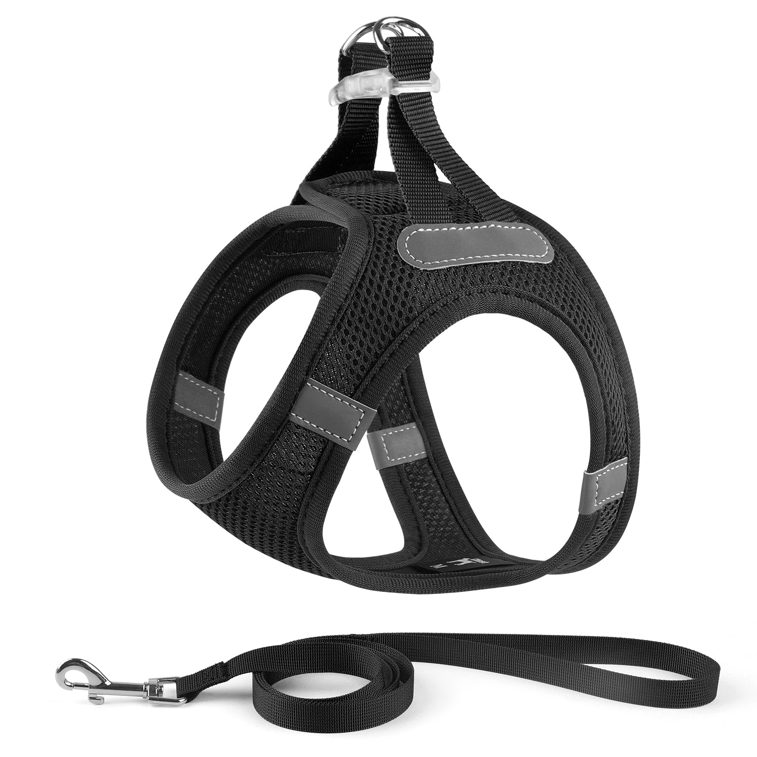 Charkool Reflective Dog Harness and Leash, Adjustable Breathable Dog Vest, Training for Extra Small Dogs
