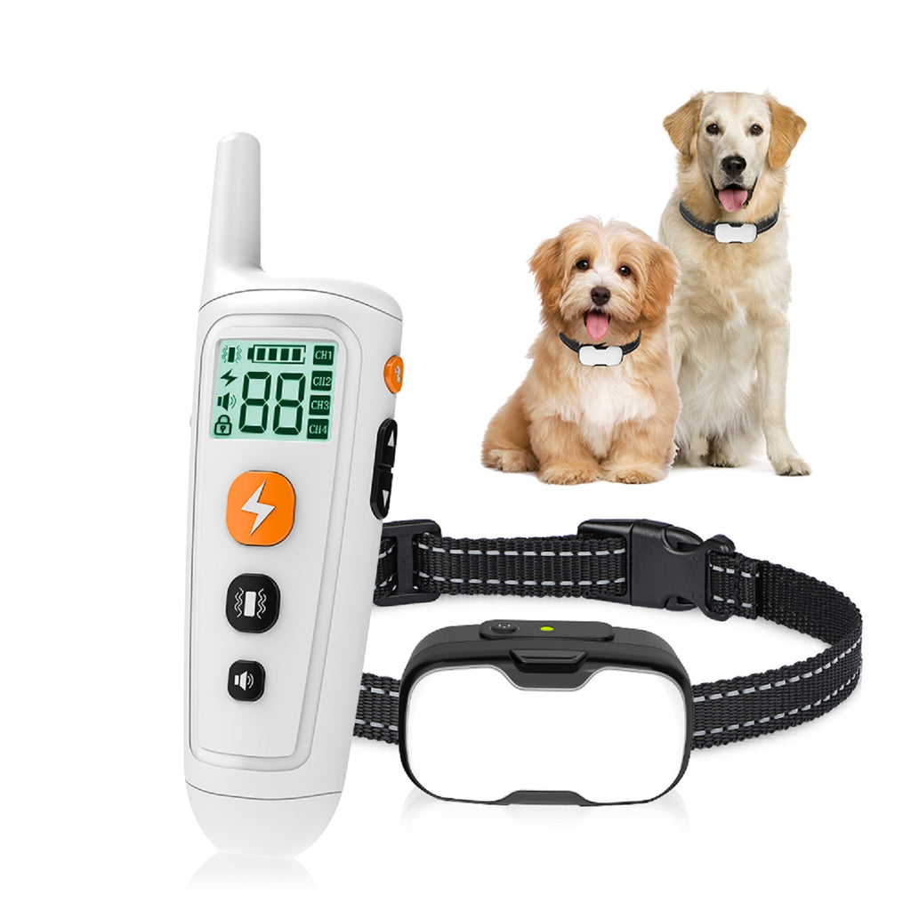Charkool Shock Collar with Remote 1000ft, Waterproof & 3 Modes Beep Vibration, Dog Training Collar for Large Medium Small