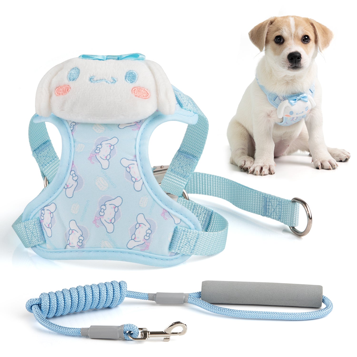 Dog Harness and Leash Set, No Pull Dog Vest Harness for Walking and Training, Adjustable, Easy Control and Breathable Pet Harness for Small Dogs