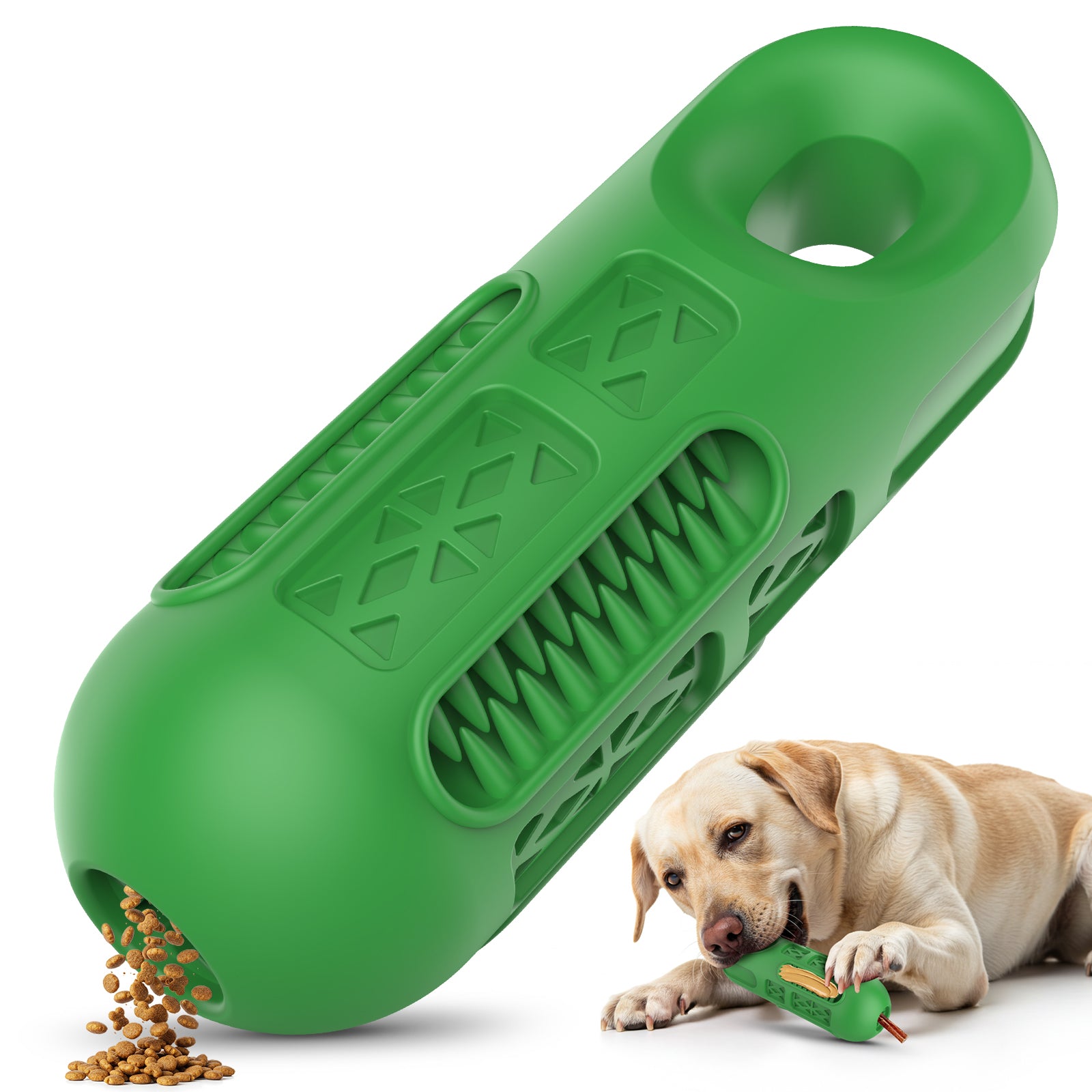 Charkool Dog Toys for Aggressive Chewers,Interactive Natural Rubber Chew Toy for Large Medium Breed
