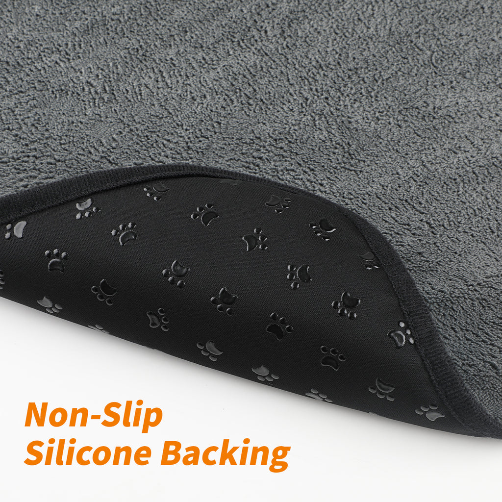 2 Packs Reusable Dog Mat for Floor, Non-Slip Washable Pee Pads for Puppy