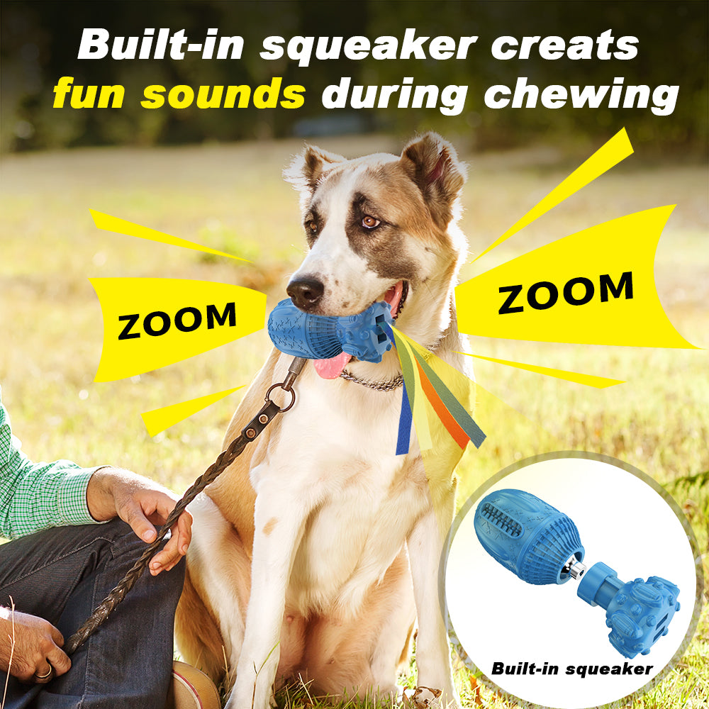 Pet Squeaky Dog Toys for Aggressive Chewers, Large Medium Dog Birthday Toy Dog Toothbrush Interactive Tough Durable Dog Toys