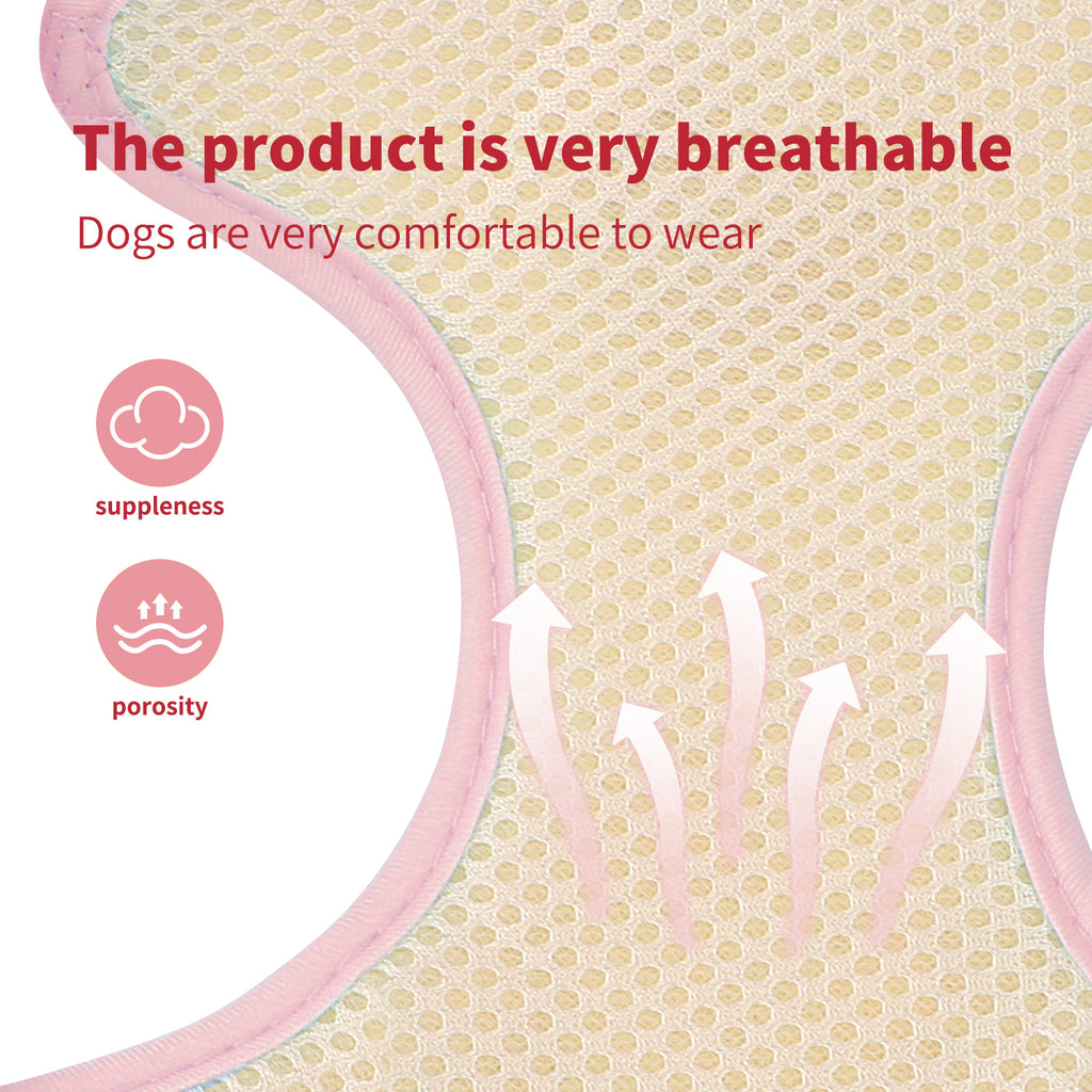 Dog Harness and Leash Set, No Pull Dog Vest Harness for Walking and Training, Adjustable, Easy Control and Breathable Pet Harness for Small Dogs