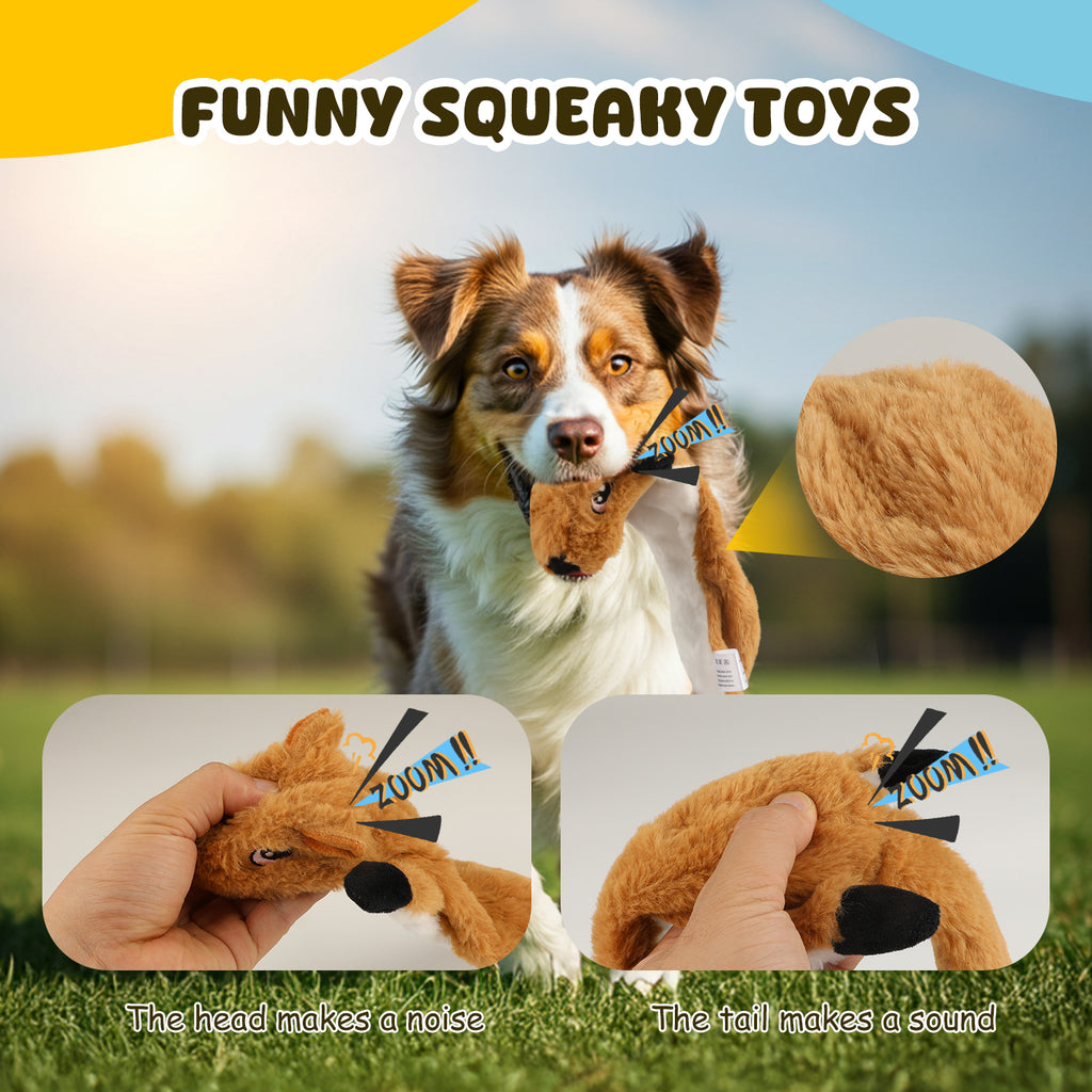 Charkool 8 Pack Rope Dog Chew Toys for Puppy Medium Dogs, Squeaky toy, Washable Chew Toys Pack with Teething Tug for Aggressive Chewers