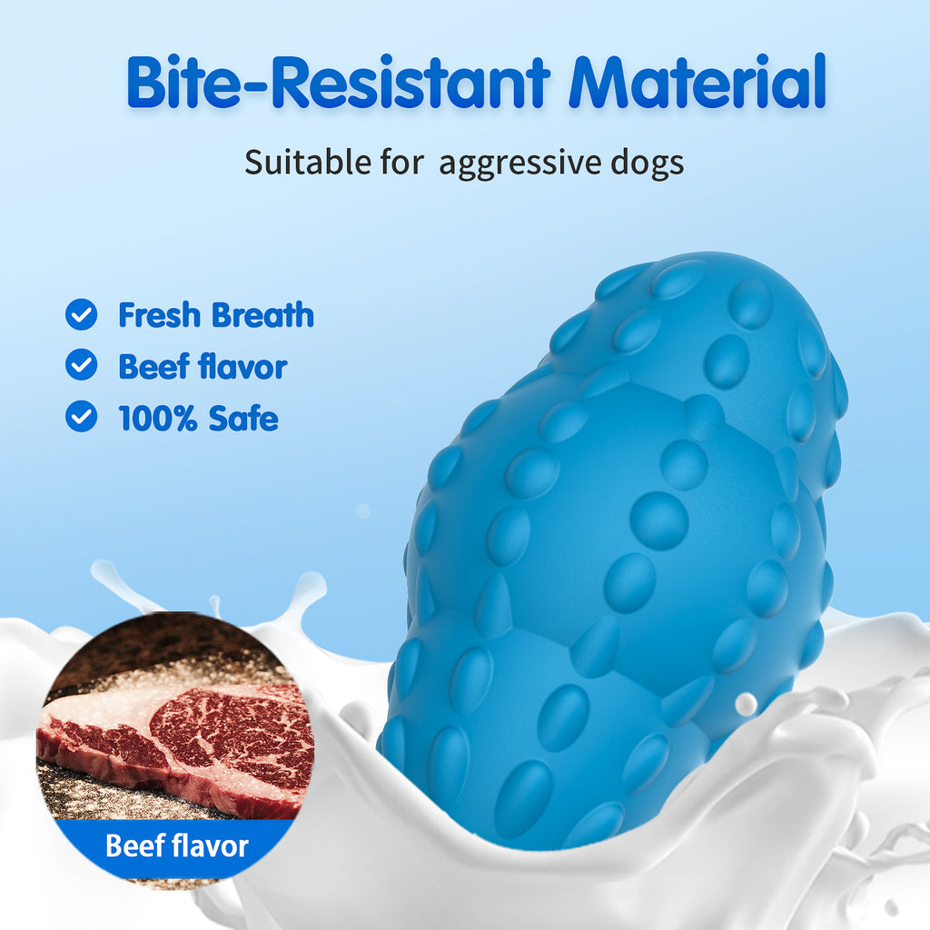 Tough Dog Chew Toys for Dogs, Interactive Dog Toys, Indestructible Dog Rugby for Aggressive Chewers