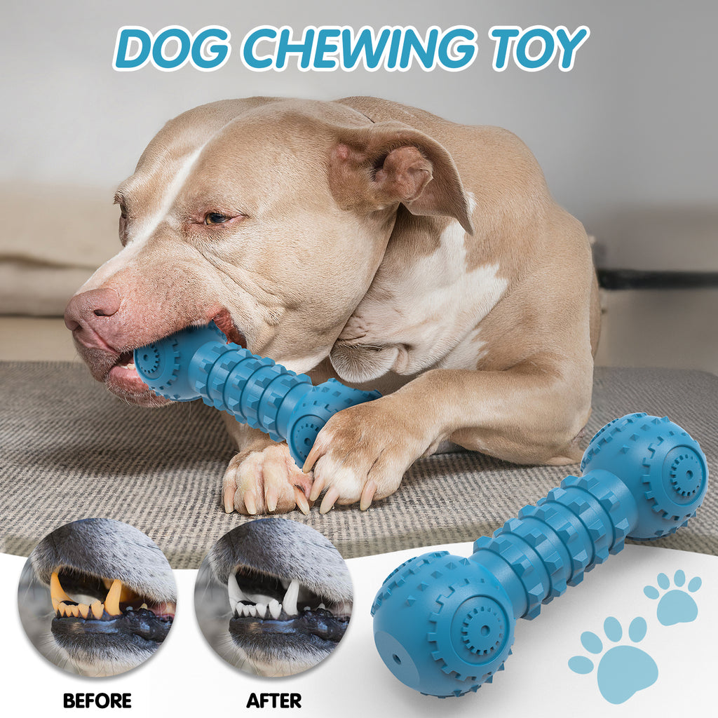 Dog Chew Toys for Aggressive, Indestructible Dog Toys for Dogs, Squeaky Durable, Beef Flavor