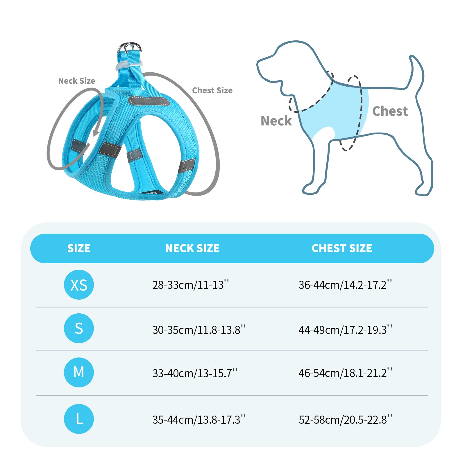 Charkool Reflective Dog Harness and Leash, Adjustable Breathable Dog Vest, Training for Extra Small Dogs