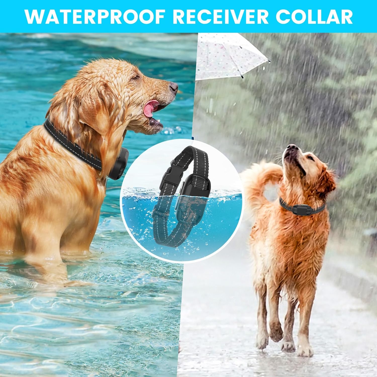 Charkool Electric Dog Fence 656Ft Wired In-Ground Fence for Dog, Waterproof Collar,Waterproof Shock Training Collars Receiver Tone Correction (Fence)