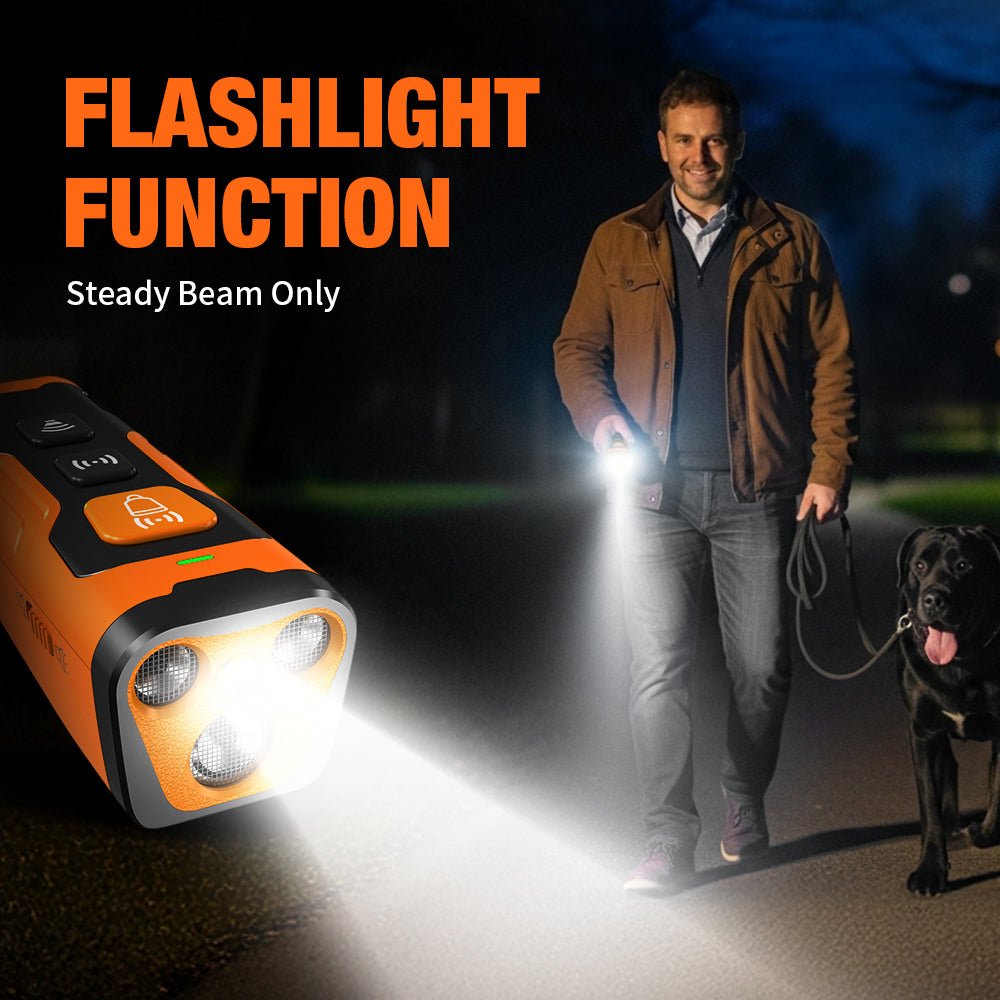 Charkool Dog Bark Deterrent Device, 6 Training Modes 23 FT Range Barks No More, Rechargeable Behavior Corrector, Stop Barking, Jumping, Aggression Without Yelling