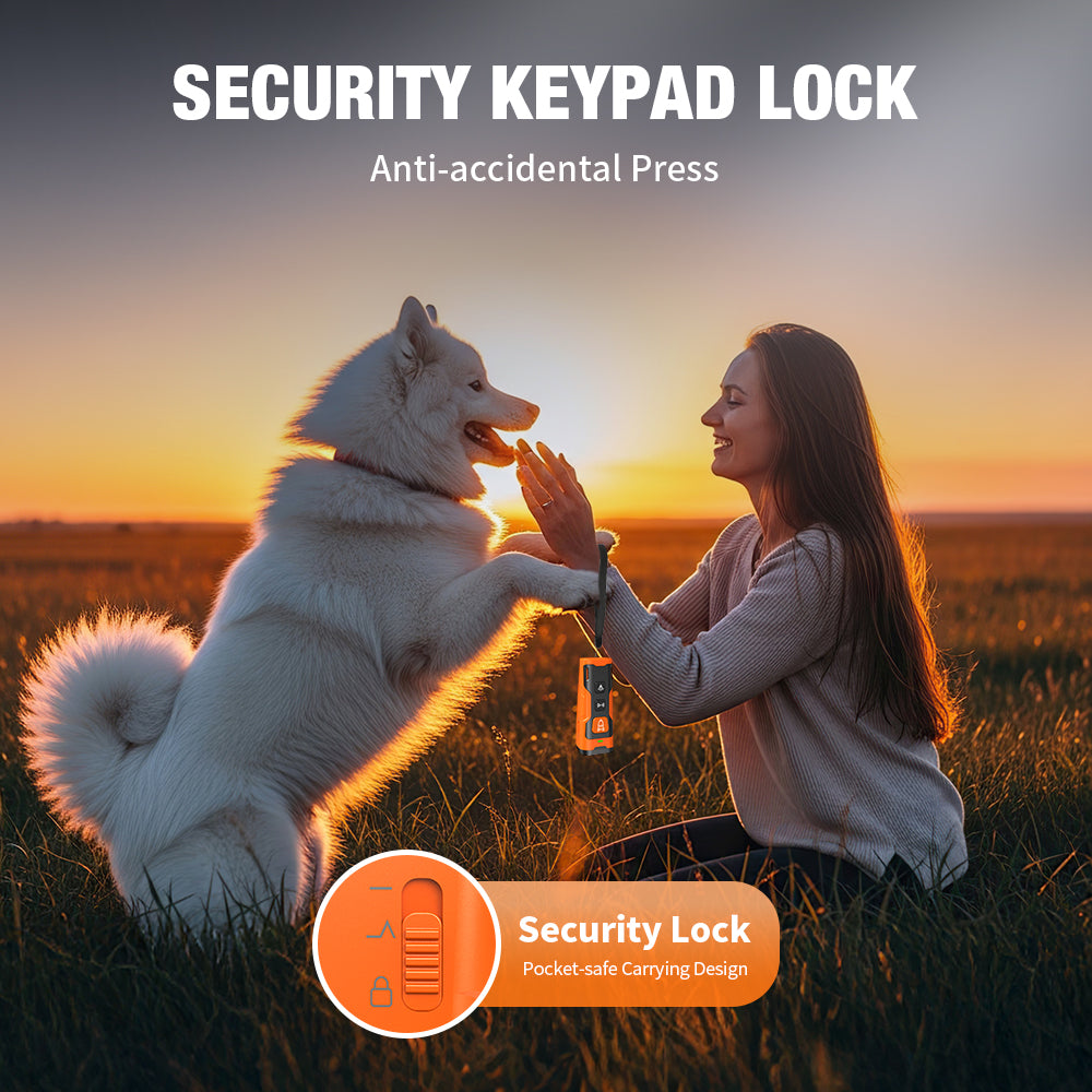 Charkool Dog Bark Deterrent Device, 6 Training Modes 23 FT Range Barks No More, Rechargeable Behavior Corrector, Stop Barking, Jumping, Aggression Without Yelling