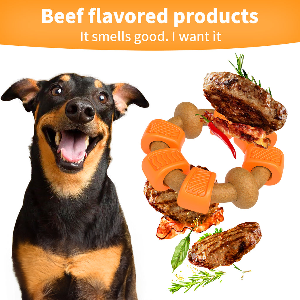 Indestructible Dog Chew Toy , Dog Toys for Aggressive Chewers, Flavor Medley