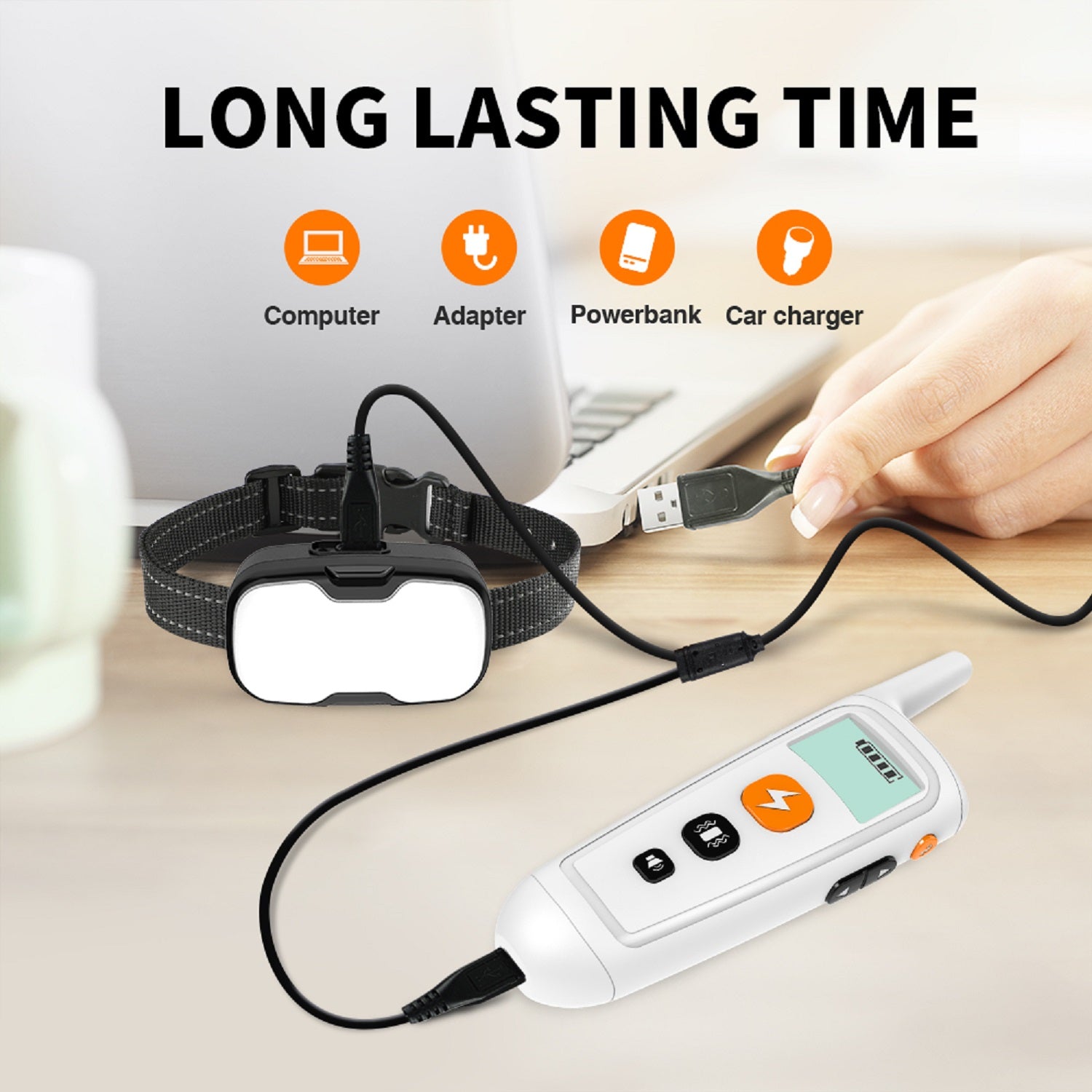 Charkool Shock Collar with Remote 1000ft, Waterproof & 3 Modes Beep Vibration, Dog Training Collar for Large Medium Small