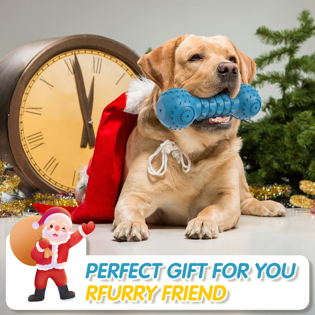 Dog Chew Toys for Aggressive, Indestructible Dog Toys for Dogs, Squeaky Durable, Beef Flavor